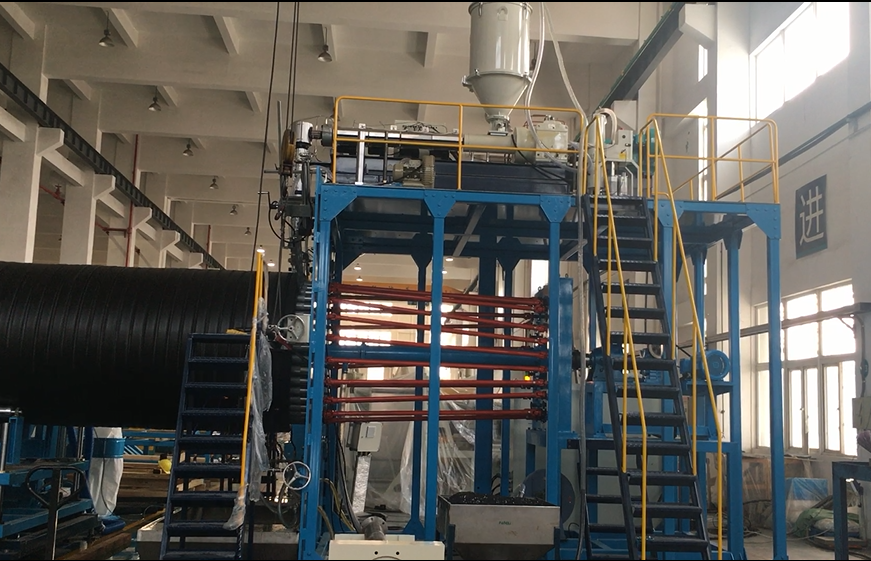 Үлкен диаметрлі HDPE орама құбырын өндіру